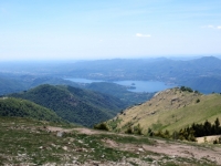 Panorama dalla vetta del Mottarone - vista occidentale su Lago d'Orta