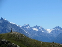 Panorama sul Gran Paradiso dal rifugio Mont Fallère