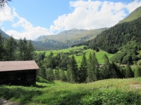 Panorama della Val di Campo percorrendo il sentiero Bovarina Bike
