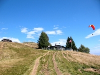 Single-track in salita al Monte Cimetta