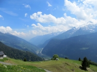 Panoramica sulla Valle Leventina dalla discesa in direzione di Tarnolgio