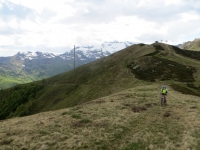 Ultima salita primo dello scollinamento per l'Alpe Camparient