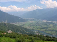 Panorama sulla porta della Valtellina