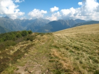 Ultimo tratto di salita - panorama su alta Valsassina