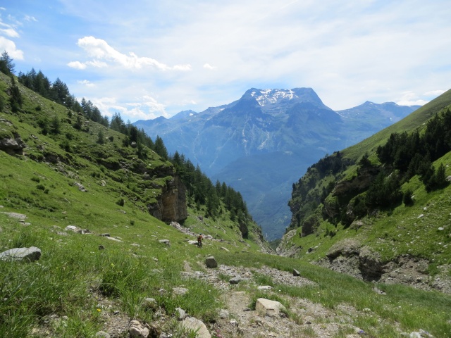 Il tratto difficile e poco pedalabile che scende dalla Alpe Tour verso la Grange Prapiano