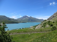 Panoramica sul lago del Moncenisio