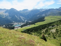 Panorama su Arosa dal Hauptji trail