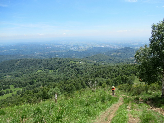 Trail di discesa dal Monte Calvo verso Palasot