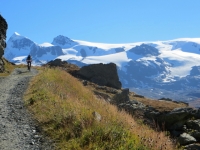 Salita al Rifugio Oriondè Duca Degli Abruzzi - Fantastico panorama sui ghiacciai del Breithorn, Testa Grigia, Piccolo Cervino e Gobba di Rollin