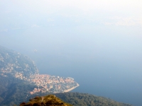 Vista su Cannero e l'Alto Lago Maggiore dalla Cima di Morissolo