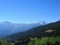 Panorama sulla Grivola ed i circostanti rilievi, procedendo in direzione dell'alpeggio di Ronc-Parmé