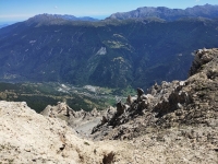 Panorama su Salbertrand dalla sommità del Monte Seguret