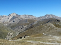 Salita allo Jafferau, panoramica sul percorso proveniente dal Colle Basset