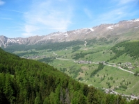 Panorama sulla Val d'Ayas dall'Alpe Mascognaz