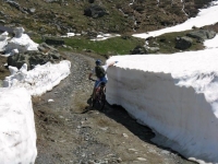 Alpe Contenery - passaggio con neve