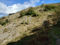 Sentiero che collega l’Alpe Moncerchio con la Bocchetta Luvera