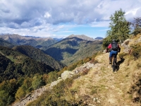 Sentiero che collega l’Alpe Moncerchio con la Bocchetta Luvera