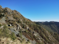 Bel panorama pedalando in direzione di Bielmonte