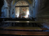 Interno della Chiesa posta sul Colle Sant'Elia