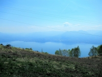 Panorama su Lago Maggiore salendo a Piancavallo