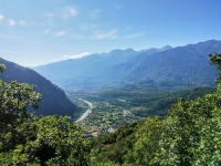 Panorama sulla piana di Venaus salendo al Moncenisio