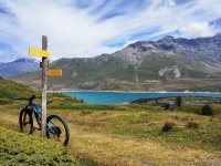 Lago del Moncenisio - Panorama dal bivio per il Forte Pattacreuse