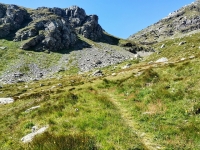 Sentiero/mulattiera che al Col Clapier scende all'interno della Val Clarea