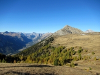 Bel panorama sulla Valle della Clarée (sx) e sul Monte Janus (dx)