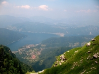 Vetta del Monte Generoso - panorama  su Lago di Lugano