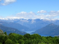 Panorama dal Monte Crocione: Alto Lago Maggiore