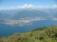 Ascona, Locarno ed il Piano di Magadino dalla vetta del Paglione