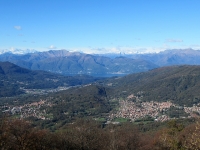 Panorama dal Monte Piambello - Il Lago maggiore e le prealpi della Val Grande (Monte Zeda sulla sinistra)