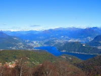 Panorama dal Monte Piambello - Prealpi Ticinesi, Lugano ed il relativo Lago