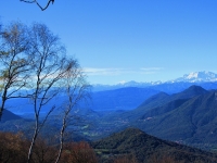 Panorama dal Monte Piambello - Monte Rosa e Lago Maggiore