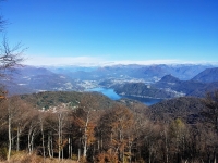 Panorama su Lugano e le prealpi Ticinesi dal Monte Piambello