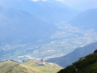 Piana di Bellinzona e Alpe Foppa-Corte di Sopra, vista dalla Capanna Tamaro