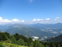 Panorama del Luganese (Monte Bar e Val Colla) nei pressi dell'Alpe Farè