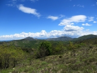 Panorama sul Parco delle Capanne di Marcarolo, sullo sfondo a sinistra il Monte Tobbio