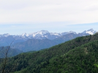 La catena alpina attigua al Monte Rosa