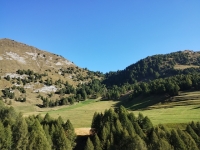 Panorama sul Passo Cantonill da Anvéuda