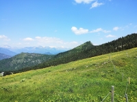Panorama dal Passo Tremalzo sulle Alpi dell'Adamello  e della Presanella