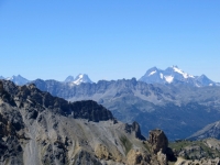 Vista sul Massiccio degli Ecrins - Pic Gaspard (3.886m) e la Meije (3.984m) (DX), La Grande Ruine (3.765m) a SX