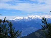 Massiccio del Monte Rosa dal Petit Mont Blanc