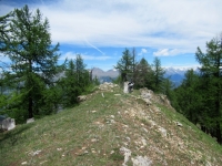 Sulla piccola sommità del Petit Mont Blanc