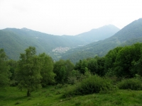 Gola di Lago, panorama sulla Val d'Isone