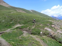 Ascesa al Saflischpass, trail
