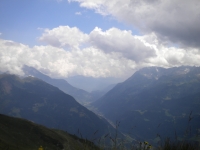 Panorama della Val Leventina dal Passo Scimfuss