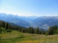 Panorama sull'Alta Val di Susa dal Colle di Costa Piana