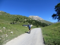 In direzione dell'Alpe Laret