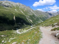 Parte finale del trail di discesa in Val Suvretta